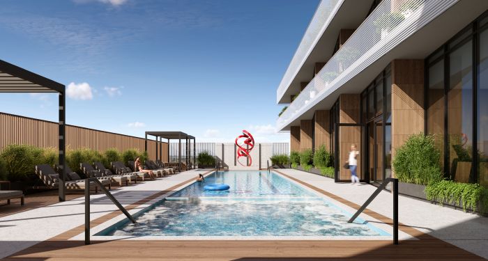 Swimming pool at M6 Condos